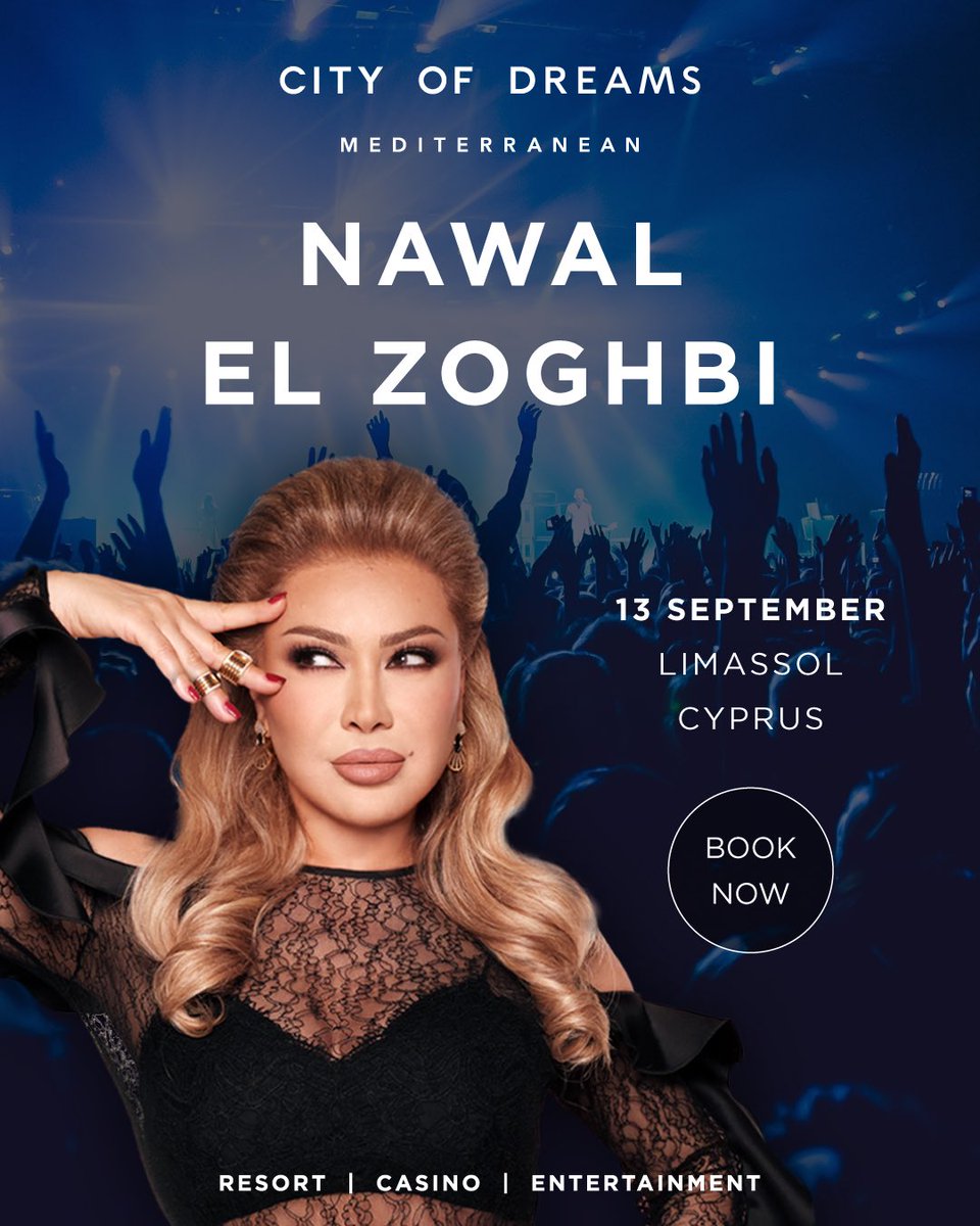 Let’s dance and sing my new songs together in Cyprus #limassol on 13 of September 
#peepsevent #cityofdreamsmediterranean

cityofdreamsmed.com.cy/en/nawal-nadar