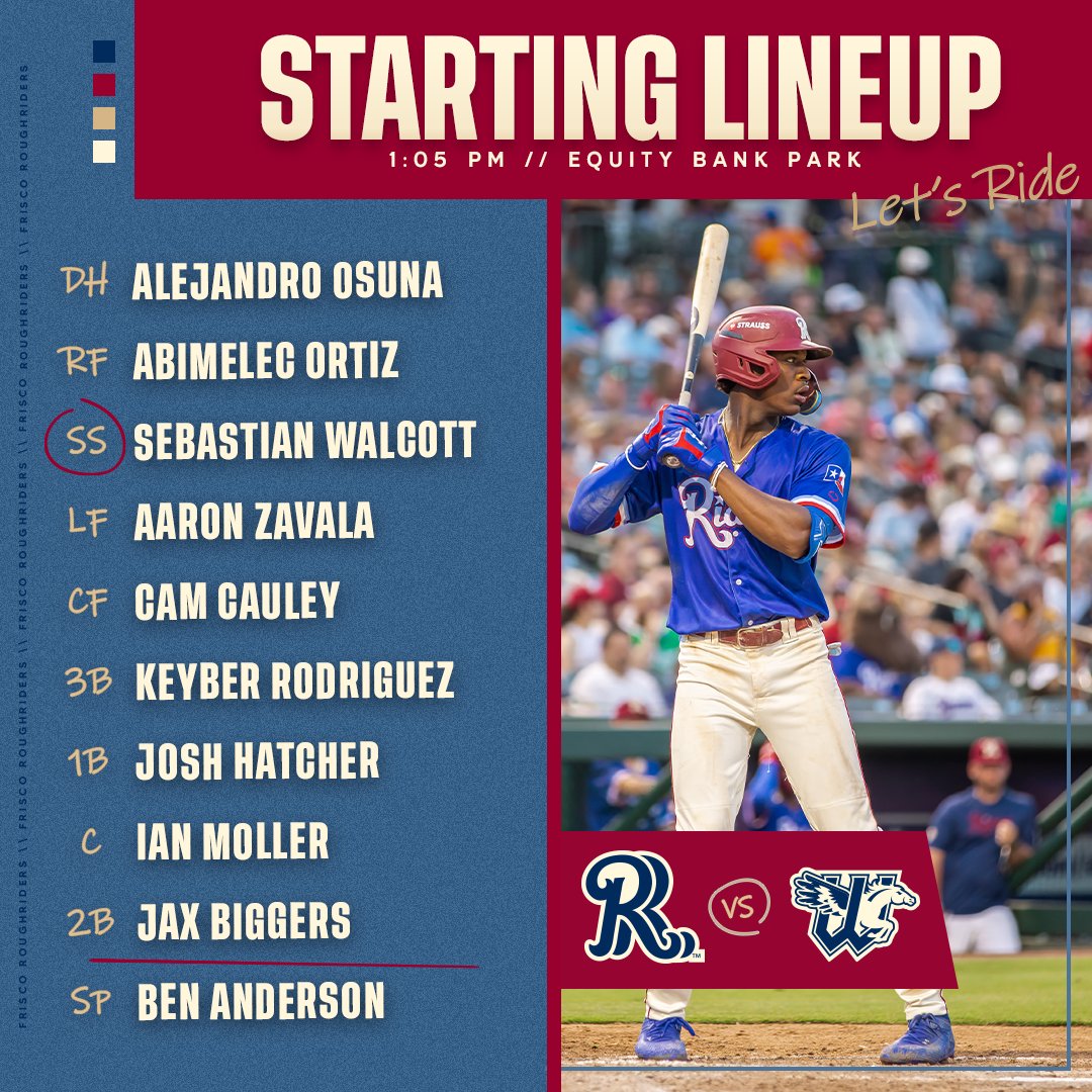 RidersBaseball's tweet image. Frisco finishes out the series in Wichita!
Tune in:
📻 bit.ly/416r97j
#LetsRide