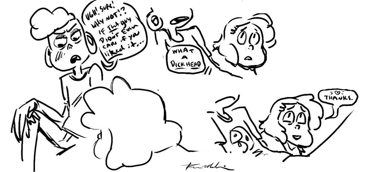 Videogame Night: Lars discovers Sadie's already been with someone &amp; cries in front of her for the first time. I wrote these for the Steven Universe episode "Joking Victim" to nail their dynamic behind-the-scenes of Steven's world #SU #StevenUniverse #Crewniverse #LarsOfTheStars