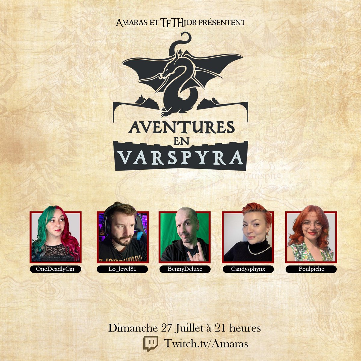 AmarasLGH's tweet image. Rendez-vous ce soir à 21h pour la suite de nos Aventures en Varspyra !
Le Groupe est toujours en exploration de la ville Fantôme !
Avec @candysphynx @OneDeadlyCin @Lo_Level31 @poulpiiiche @DeluxeBenny