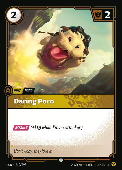 RiftboundDecks's tweet image. Most number of copies in the Top 8 for the @playriftbound @RiftboundM63868 Weekly:  
Daring Poro- 12  
Kai&apos;sa, Survivor- 9 
Sprite Mother- 9 
Ravenbloom Student- 9
Falling Star- 8 (+3 sb)