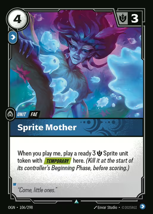 RiftboundDecks's tweet image. Most number of copies in the Top 8 for the @playriftbound @RiftboundM63868 Weekly:  
Daring Poro- 12  
Kai&apos;sa, Survivor- 9 
Sprite Mother- 9 
Ravenbloom Student- 9
Falling Star- 8 (+3 sb)