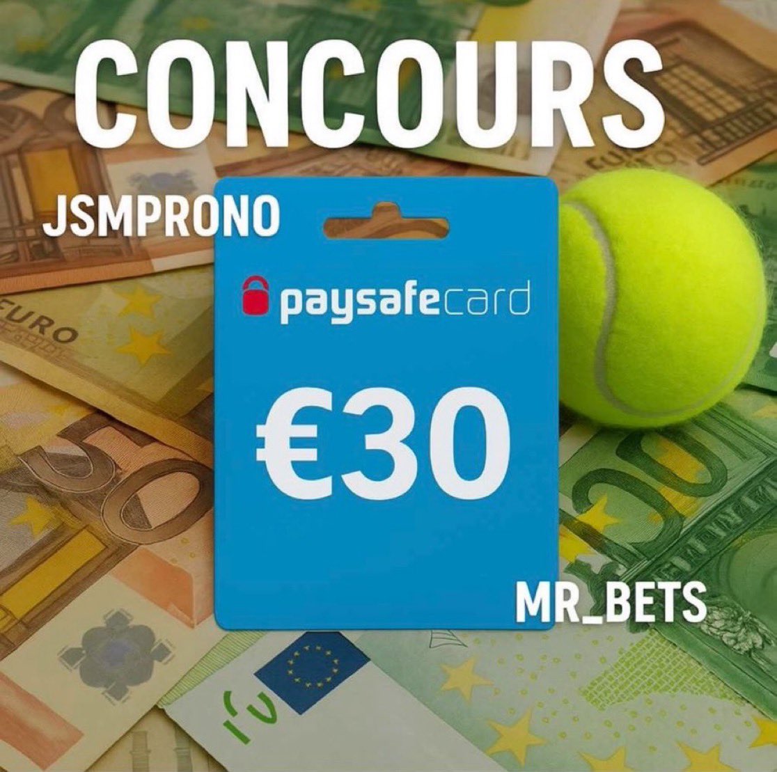 JSMProno's tweet image. 🎁 CONCOURS SPÉCIAL 🎁
En collab avec @Mr_Bets_ ! 🔮
Il est temps de remplir les caisses🤑
👉3x10€ en PAYSAFECARD à gagner 💰
Pour participer :
1️⃣ Follow @JSMProno & @Mr_Bets_
2️⃣ ❤️ Like & ♻️ RT ce tweet
3️⃣ Commente « Je participe »
🏆 3 GAGNANTS 🏆
TIRAGE AU SORT :…