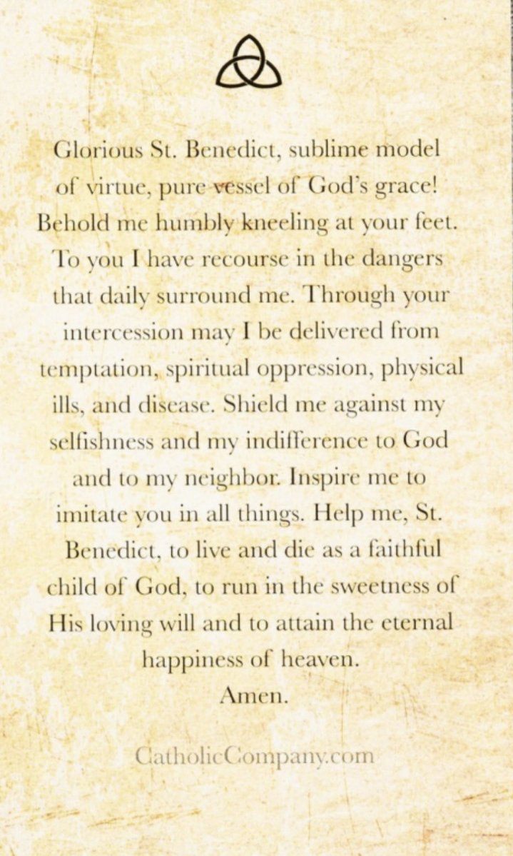 Faithful2Pray's tweet image. St. Benedict pray for us
