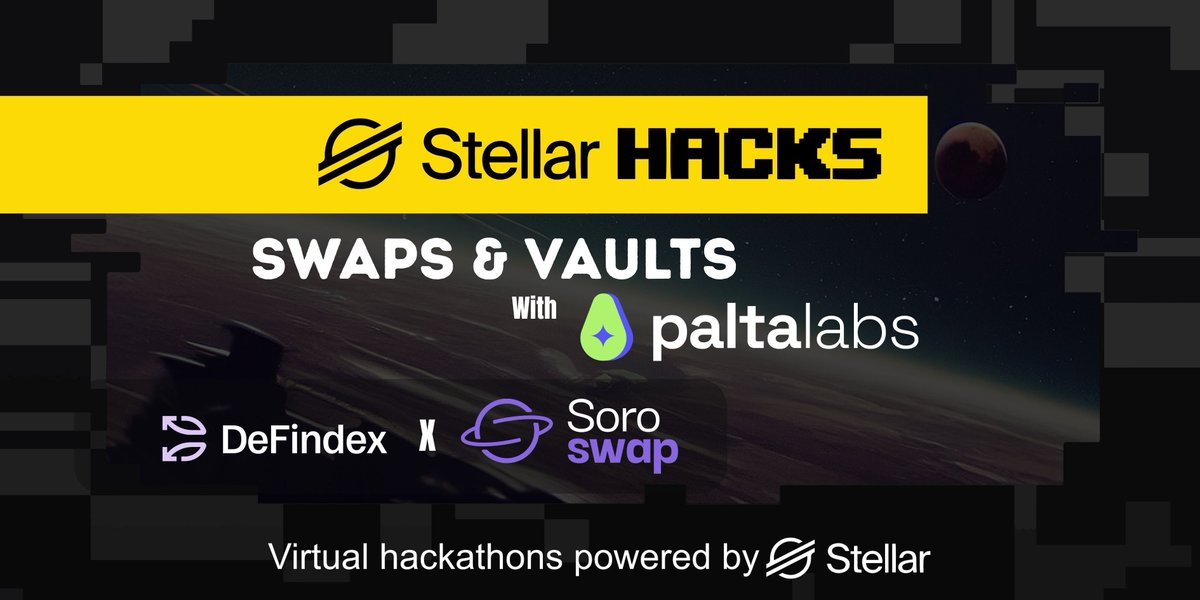 Stellar_Chile's tweet image. ⏳ Solo 5 días para cerrar Stellar Hacks: Swaps &amp;amp; Vaults.
Construye con @PaltaLabs y @StellarOrg usando @SoroswapFinance y @defindex_, dos protocolos DeFi que están transformando @BuildOnStellar.

¿Tienes tu idea lista? ¡Es hora de codificarla!
👉 dorahacks.io/hackathon/stel…