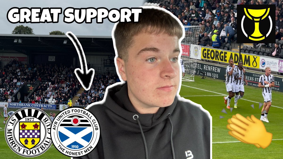 lmcvlogs's tweet image. ST MIRREN DEFEAT AYR IN A CLOSE CLASH! ๐ฅ
๐ > youtu.be/GSUHFjE9aDQ?siโฆ
@saintmirrenfc @AyrUnitedFC