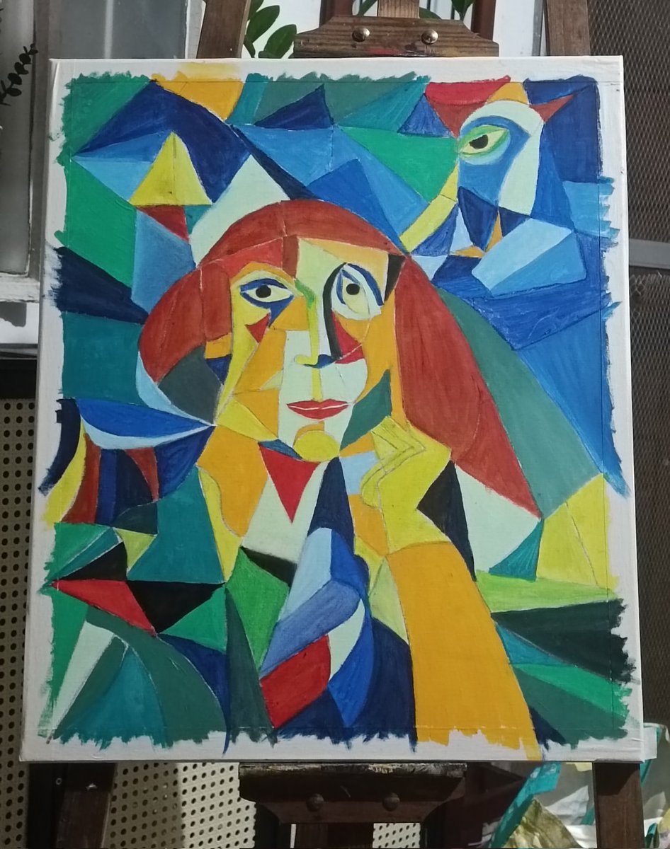 rey seveses (@kapetayo) on Twitter photo Unnatural Woman
20" x 24"
Oil on Canvas
Geometrism (Cubism)
Kinodakan pala ako ni Esmi habang nagpipinta ako. Kunwari hindi ko alam🤭 ROR😹 Pinost sa fb nya.
Sana may mabudol at mag-order din tulad nito🫣 hehe🤪
<a href="/MacSakay65/">macario sakay</a>
<a href="/laiteranidaddy/">🇵🇭 Laitera🇵🇭</a>
<a href="/123456iambiyang/">Mama Bear 🇵🇭 🇻🇦</a>
<a href="/kfinew/">Jasmin ᵕ̈</a>
#wip🎨🖌️ Unnatural Woman
20" x 24"
Oil on Canvas
Geometrism (Cubism)
Kinodakan pala ako ni Esmi habang nagpipinta ako. Kunwari hindi ko alam🤭 ROR😹 Pinost sa fb nya.
Sana may mabudol at mag-order din tulad nito🫣 hehe🤪
<a href="/MacSakay65/">macario sakay</a>
<a href="/laiteranidaddy/">🇵🇭 Laitera🇵🇭</a>
<a href="/123456iambiyang/">Mama Bear 🇵🇭 🇻🇦</a>
<a href="/kfinew/">Jasmin ᵕ̈</a>
#wip🎨🖌️