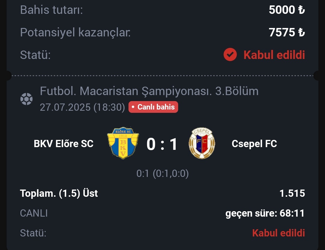 ROLLİNG 1🎯

⚡️ Bol şans diliyorum!

💬 DAHA FAZLASI İÇİN; 
📍 t.me/PROFTIPSS_01
📍 t.me/PROFTIPSS10

#spor #bahis #kupon #rolling #canlıbahis #oran