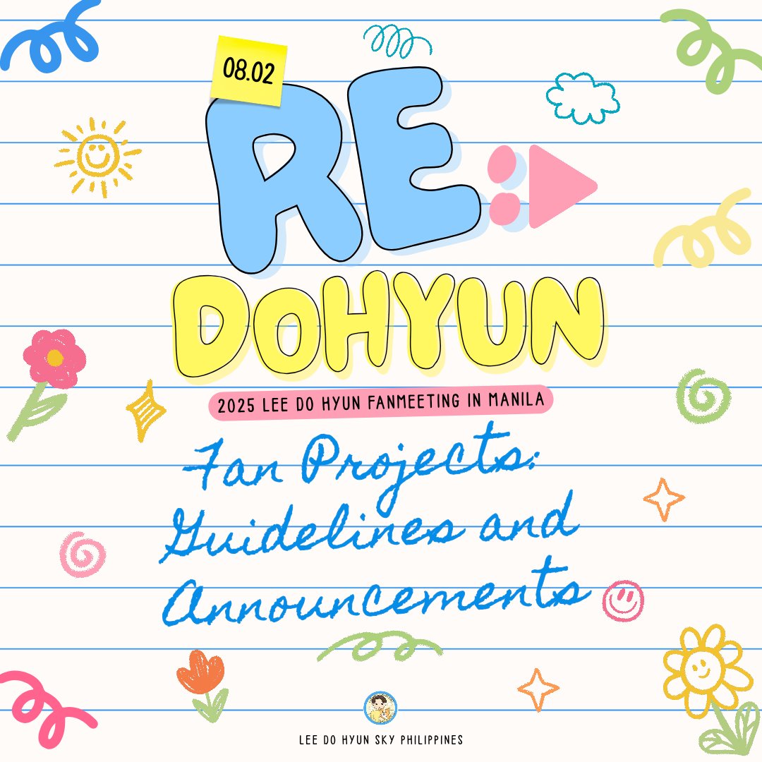 leedohyunskyph's tweet photo. 5 Days to Go Before Re▶️DOHYUN in Manila!

Here are some important announcements and guidelines for our fan projects.
Please make it a habit to read and stay informed! 🫶

We kindly ask everyone to join and participate in the fan projects.
Our fan video and fan projects are connected, so your participation is really important! 💖

---

#LEEDOHYUN #Re_DOHYUN_MNL #이도현
