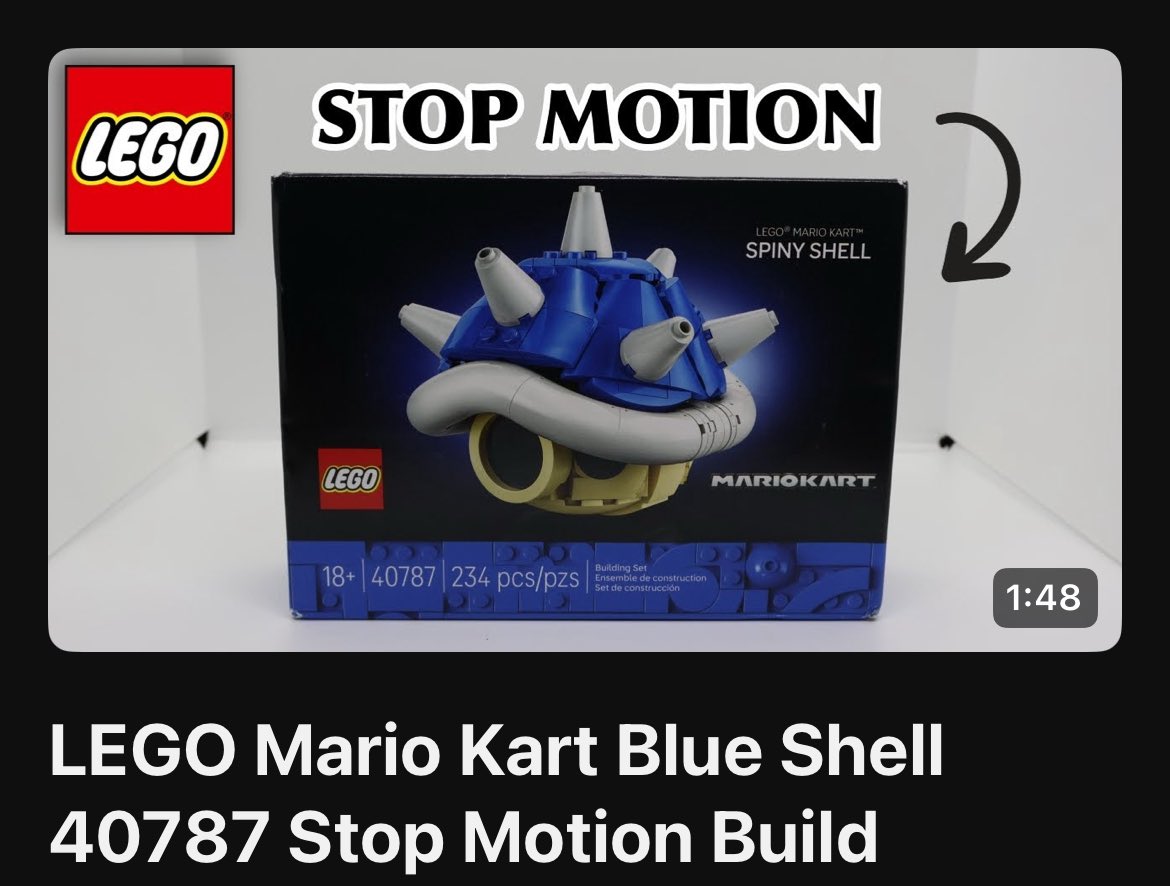KniEnt's tweet image. LEGO Mario Kart Blue Shell 40787 Stop Motion Build
youtu.be/9ohtruEI2gc
“Know therefore that the Lord your God is God; he is the faithful God, keeping his covenant of love to a thousand generations of those who love him and keep his commandments.”
Deuteronomy 7:9 NIV…