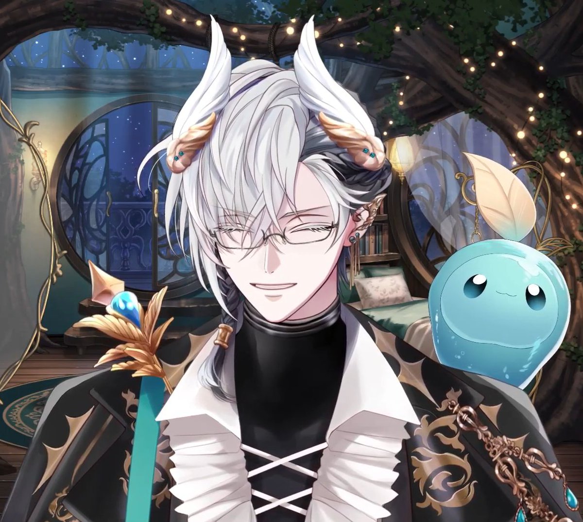graceyht's tweet image. Cass looks really good with the full outfit and glasses 🥵