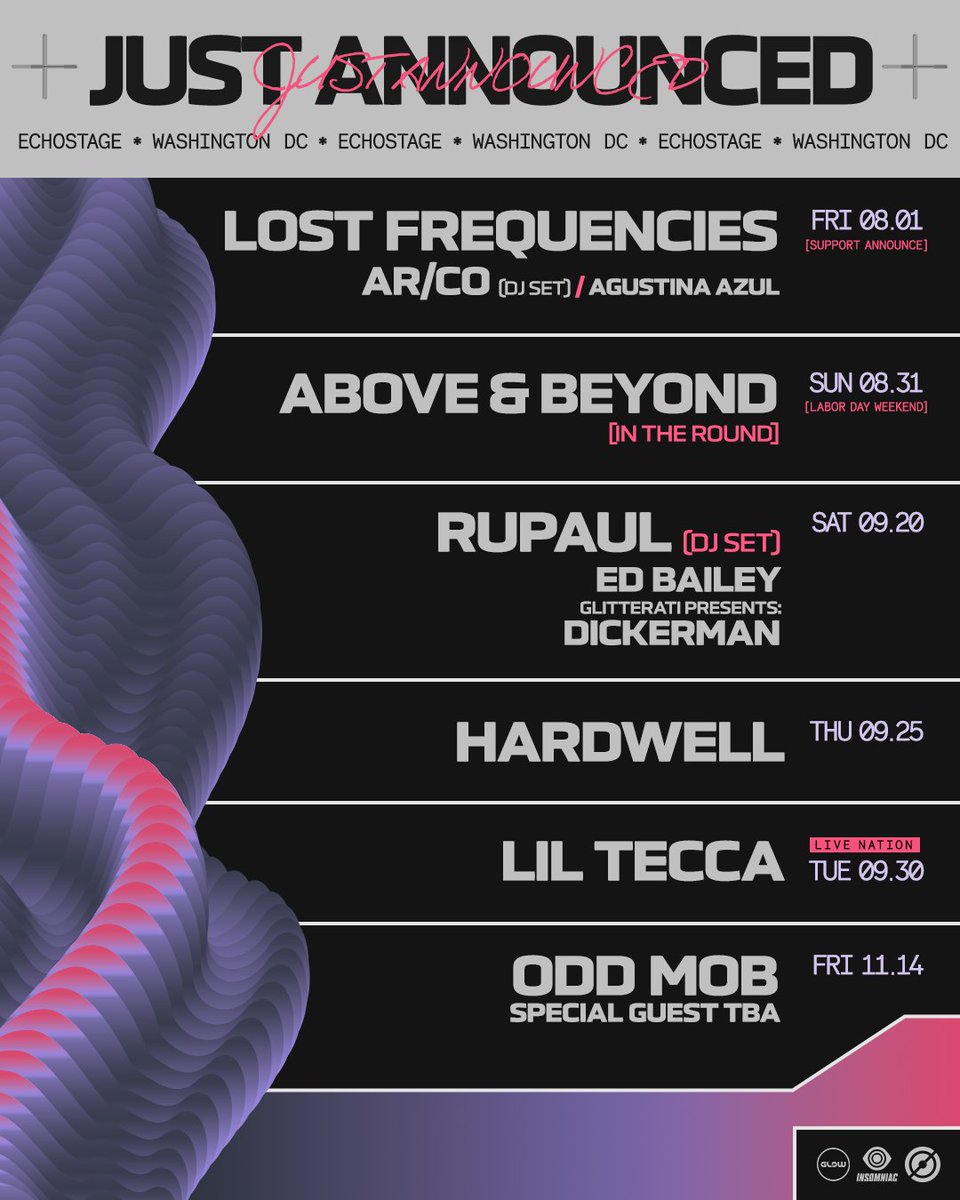 echostage's tweet image. JUST ANNOUNCED! ๐ข
Presale registration for @HARDWELLโs return to Echostage: tix.echostage.com/hardwell
Tickets for all other upcoming shows โ Link in bio