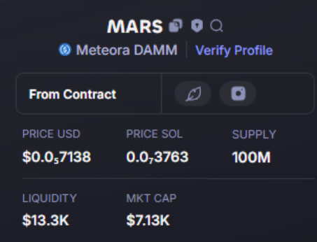 collier_zo77217's tweet photo. 💎DONE : 142X 
$MARS  #MARS 
🎯 Entry: 7k MC
💰 Take Profit: 1M MC⏫
✅ HIT 
🔥  secured — no noise, just alpha.
Next sniper entry drops inside 👇
https://t.co/T3RBvI853z https://t.co/4TcAGhmTDq