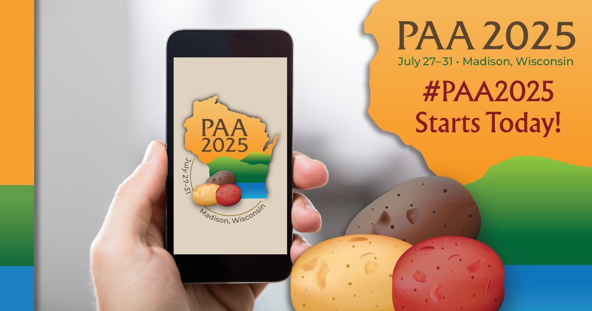 #PAA2025 starts today! Get the most out of your meeting experience by downloading the PAA 2025 mobile app! Download now: bit.ly/45irLLY
 
#potatoscience #plantscience #mobileapp