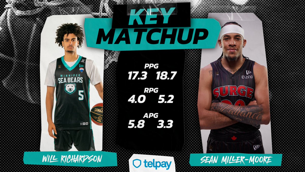 wpgseabears's tweet image. It&apos;s a guard showdown 🤜🤛

Brought to you by Telpay