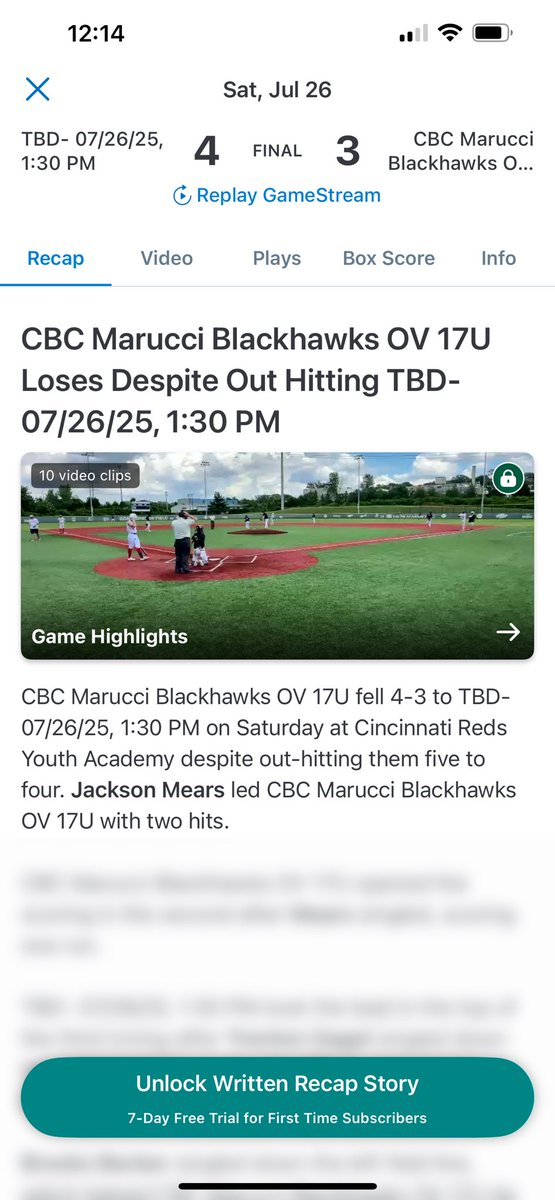 Valor_Athletics (@valor_baseball_) on Twitter photo Big time win over #2 seed <a href="/CbcOhv2026/">CBC Marucci Blackhawks Ohv 2026</a> in the <a href="/PastimeBaseball/">Pastime Tournaments</a> 17u Nationals. The small town, team of 9 juniors and few seniors COMPETED!!! For some reason their GC didn’t show our team name 😏🤭 Team TBD for the dub and an impressive run to the quarterfinals!! #ValorDudes Big time win over #2 seed <a href="/CbcOhv2026/">CBC Marucci Blackhawks Ohv 2026</a> in the <a href="/PastimeBaseball/">Pastime Tournaments</a> 17u Nationals. The small town, team of 9 juniors and few seniors COMPETED!!! For some reason their GC didn’t show our team name 😏🤭 Team TBD for the dub and an impressive run to the quarterfinals!! #ValorDudes