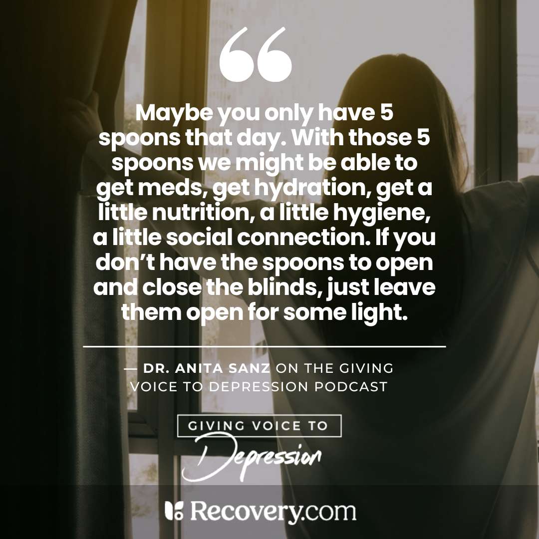 VoiceDepression's tweet image. Some days, the smallest steps are victories. 💛 Medication. Hydration. A little food. A little connection. That’s enough.

🎙️ &quot;Running On Empty: Understanding Depression Through Spoon Theory&quot;
🎧 Listen at recovery.com/voices/giving-…

#SpoonTheory #MentalHealth #YouAreNotAlone