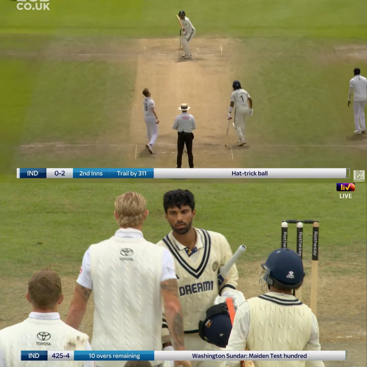 LoyalSachinFan's tweet image. This draw is no less than a victory for India and it&apos;s no less than a defeat for England. Thank you Jadeja, Sundar, KL and Gill.