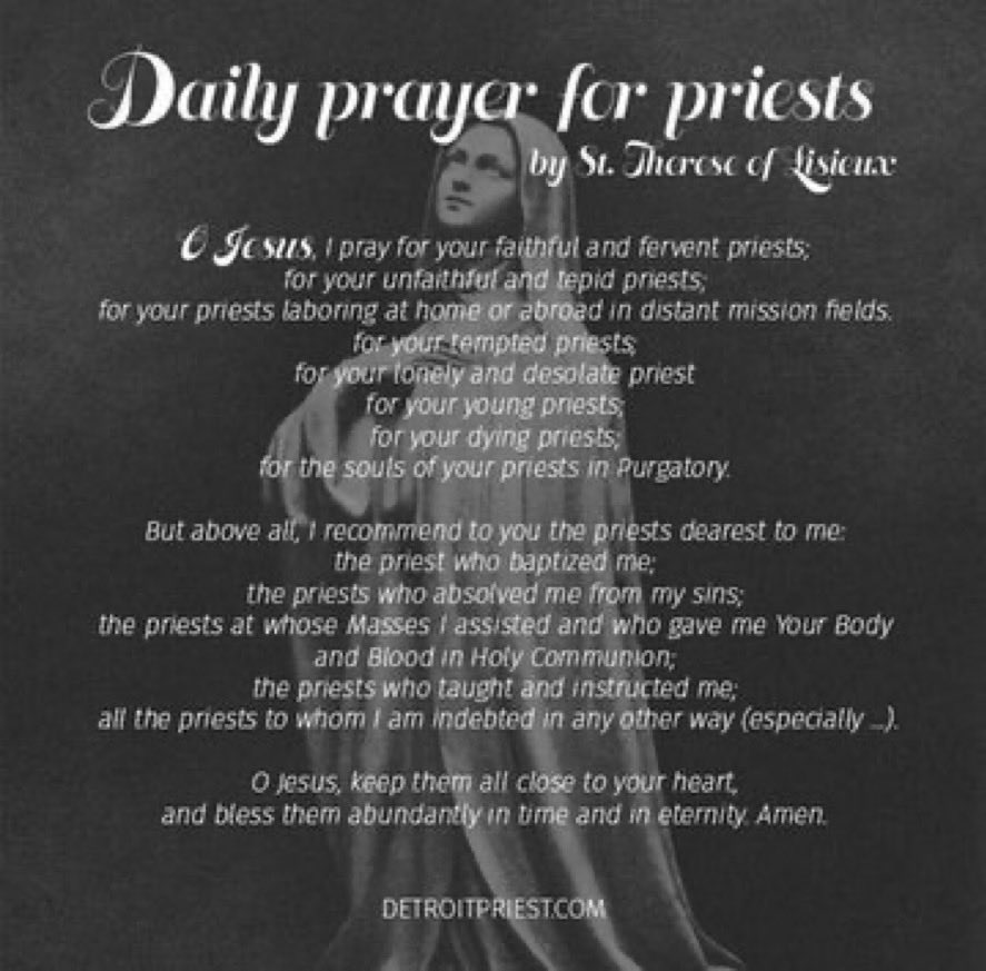 Faithful2Pray's tweet image. Pray for your priest every day🙏🏻