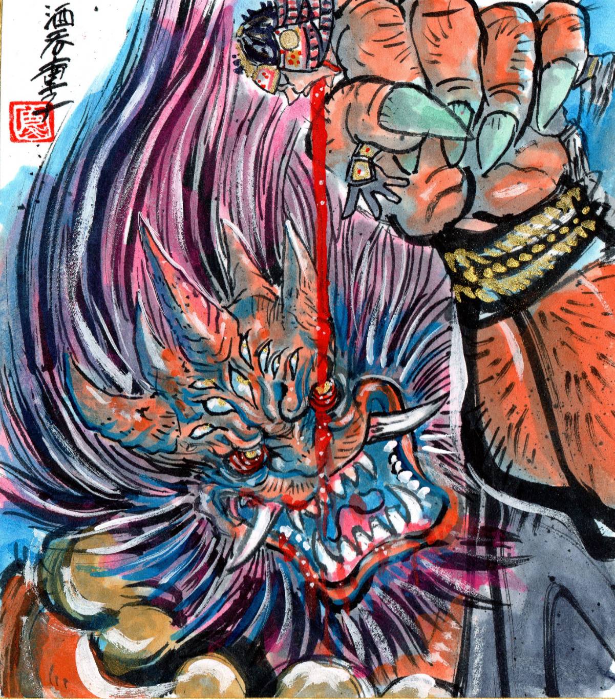 怪物くん特別複製原画 受注期間11／1～11／30】【3月上旬～3月中旬以降届け