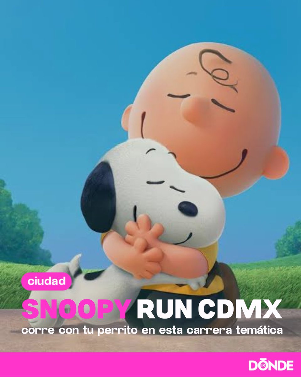 DONDEIRweb's tweet image. ¡Corre con tu perrito y gana una medalla de Snoopy ! 🐾🐶 

No te pierdas de la carrera Snoopy Run. Checa cómo inscribirte 👀👇🏼

dondeir.com/ciudad/snoopy-…