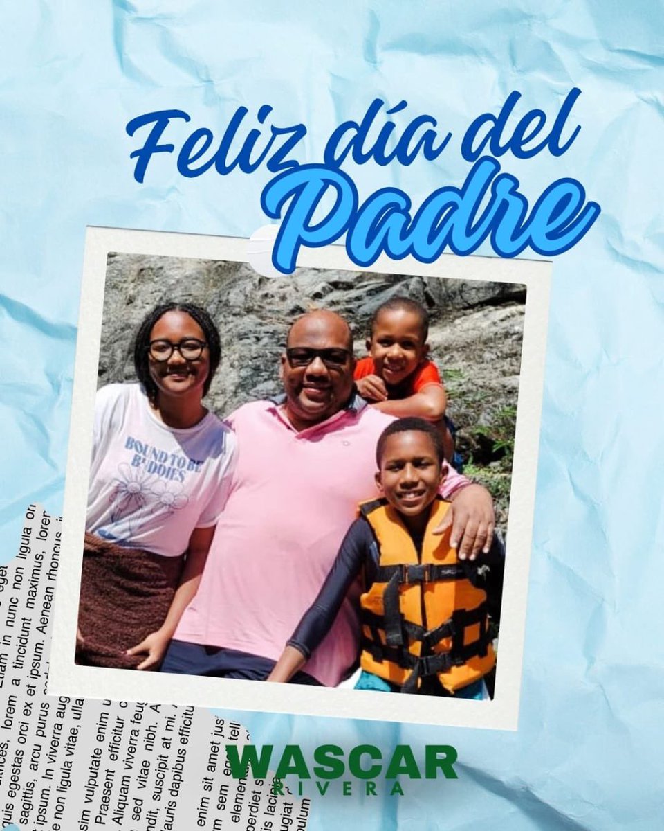 wascarrivera's tweet photo. En este Día del Padre, celebramos a quienes, con amor y compromiso, construyen un mejor futuro para sus hijos y nuestra comunidad. ¡Feliz Día del Padre a todos los héroes de la familia! 👔🇩🇴

Wascar Rivera
Siempre Cerca https://t.co/Awyvsh8rlm