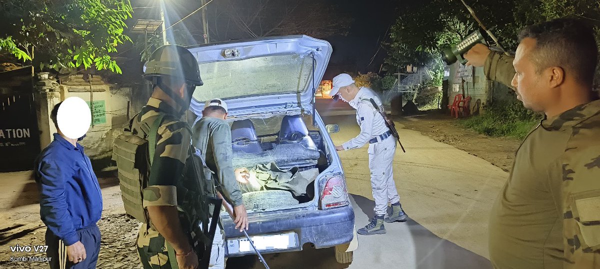 manipur_police's tweet image. During the last 24 hours, the overall law-and-order situation in the state was normal.
Security forces continue to conduct search operations and area domination in the fringe and vulnerable areas across districts.
A total of 112 Nakas/Checkpoints were installed in different…