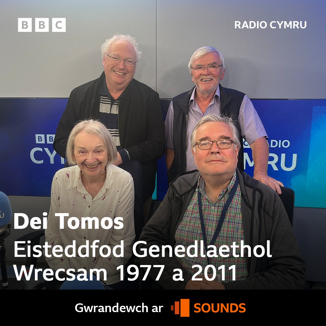 Dei Tomos sy'n cael cwmni Aled Lewis Evans, Meg Elis a Peredur Lynch i graffu ar gynnyrch llenyddol y ddwy Eisteddfod Genedlaethol ddiwethaf i ymweld â Wrecsam yn 1977 a 2011. ✍️🏴󠁧󠁢󠁷󠁬󠁳󠁿 <a href="/DeiTomos/">Dei Tomos</a> <a href="/aledlewisevans/">Aled Lewis Evans</a> 
 
bbc.in/44Y4vS9