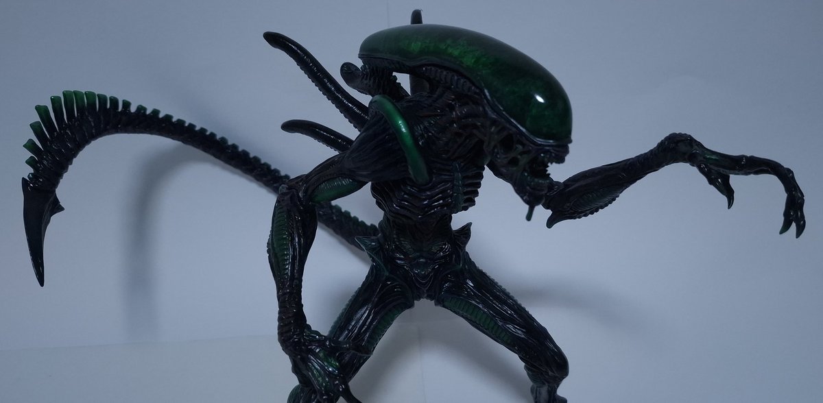 mlml_punch's tweet image. エイリアン完成しました(<>..<>) 〇×#%△
至近距離で見たら細かい色の変化があるけど写真にすると黒一色に見えてしまう悲しみ😭
頭の蛍光だけはいい感じだった✨