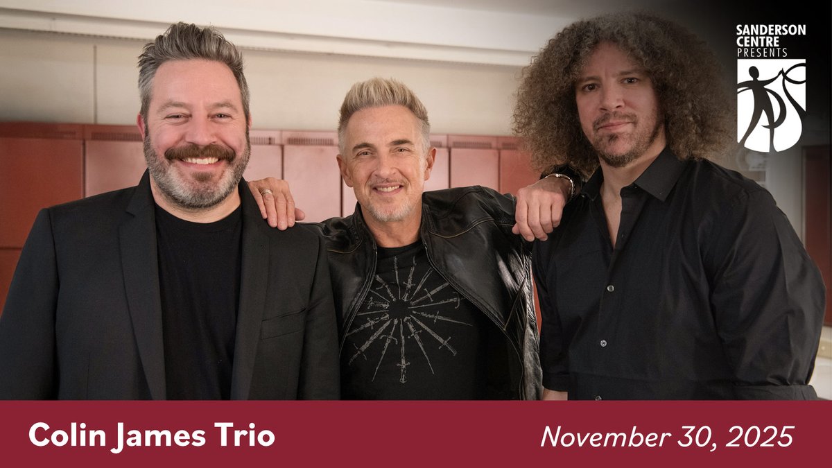 Colin James Trio
November 30, 2025 
8:00 pm

Colin James, on the road in Ontario! Come spend an evening with multi-Platinum, 7-time JUNO Award winning artist Colin James and his Trio on some select Ontario dates.

🎟️ Get your tickets at: bit.ly/45u9RGR