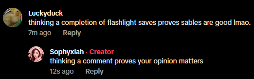 Sometimes I think I'm a complete acehole but remember it's warranted and that some people deserve to be put in there place for their ridiculous ace comments on other peoples content.

I hope Sables sandbag the FRUCK out of this player.