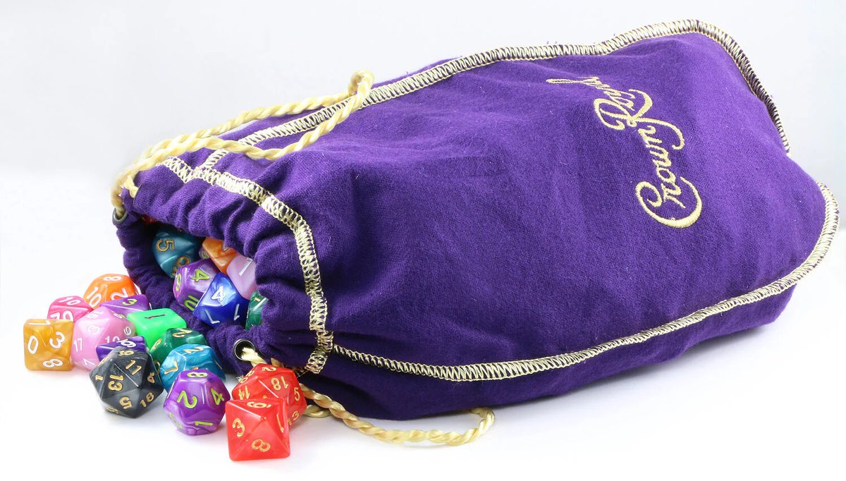So, for the pen, paper, dice crowd? Was it always the crown royal bag or were there alternatives? 

It was the free whiskey they sold with every bag... wasn't it?