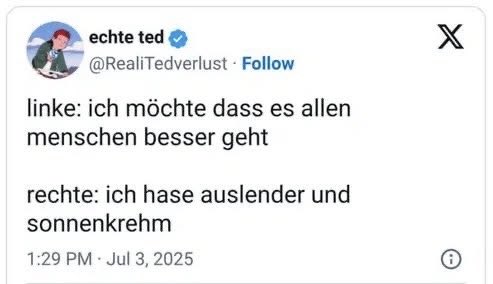 So kann man die ganze Chose kurz zusammenfassen: