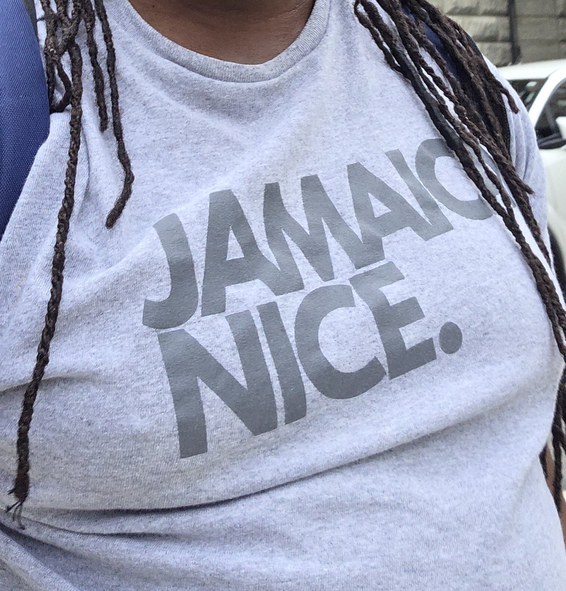 Remember wearing this l, and lady tells me she packing up and going home (she was born in foreign). But for her Jamaica is home and according to her there are some many opportunities.

#jamaicanice
