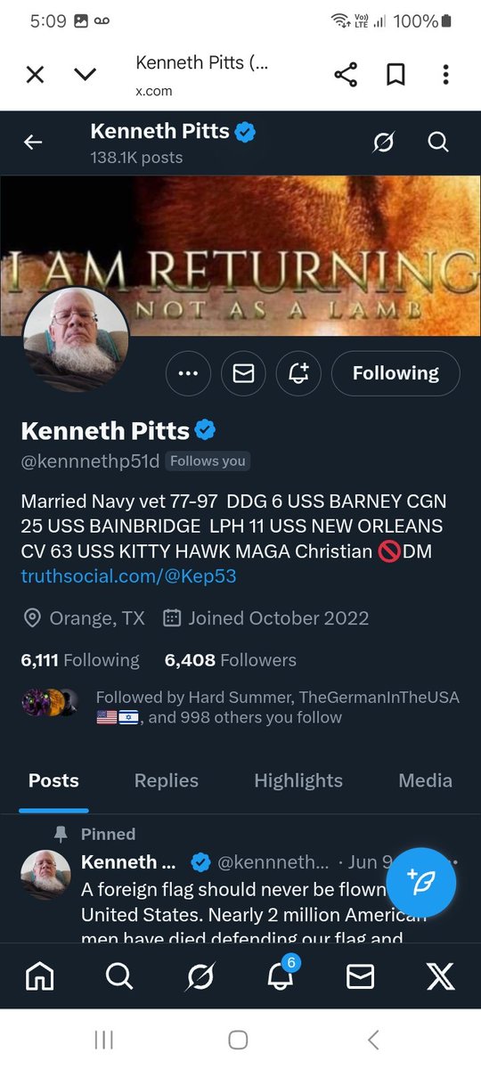 KJW (@hawkesbay69) on Twitter photo Can we get Kenneth a Navy Veteran some more friends, followers please give <a href="/kennnethp51d/">Kenneth Pitts</a> a follow, repost ๐ช ๐ซถ ๐ ๐ฅ ๐ฏ ๐บ๐ธ ๐ซก Can we get Kenneth a Navy Veteran some more friends, followers please give <a href="/kennnethp51d/">Kenneth Pitts</a> a follow, repost ๐ช ๐ซถ ๐ ๐ฅ ๐ฏ ๐บ๐ธ ๐ซก