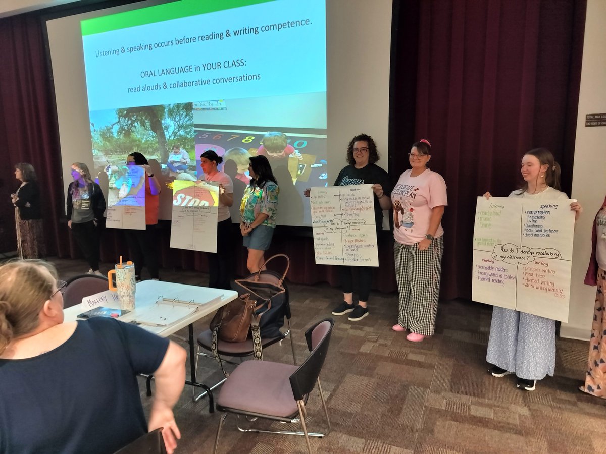 ShawneePublic's tweet image. Big shoutout to our Pre-K–2 teachers who spent last week diving deep into Literacy First training!
We know our young Wolves are going to benefit in a big way thanks to all your hard work and dedication!
#GoWolves #ShawneeStrong #OklaEd