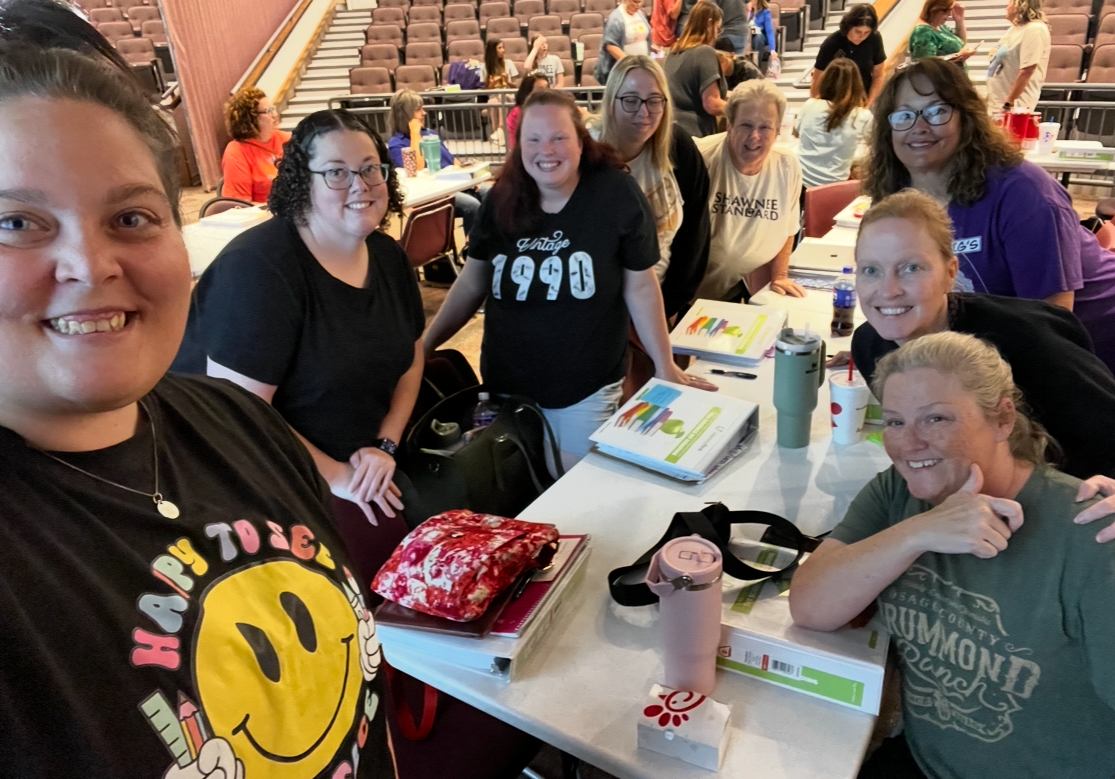 ShawneePublic's tweet image. Big shoutout to our Pre-K–2 teachers who spent last week diving deep into Literacy First training!
We know our young Wolves are going to benefit in a big way thanks to all your hard work and dedication!
#GoWolves #ShawneeStrong #OklaEd