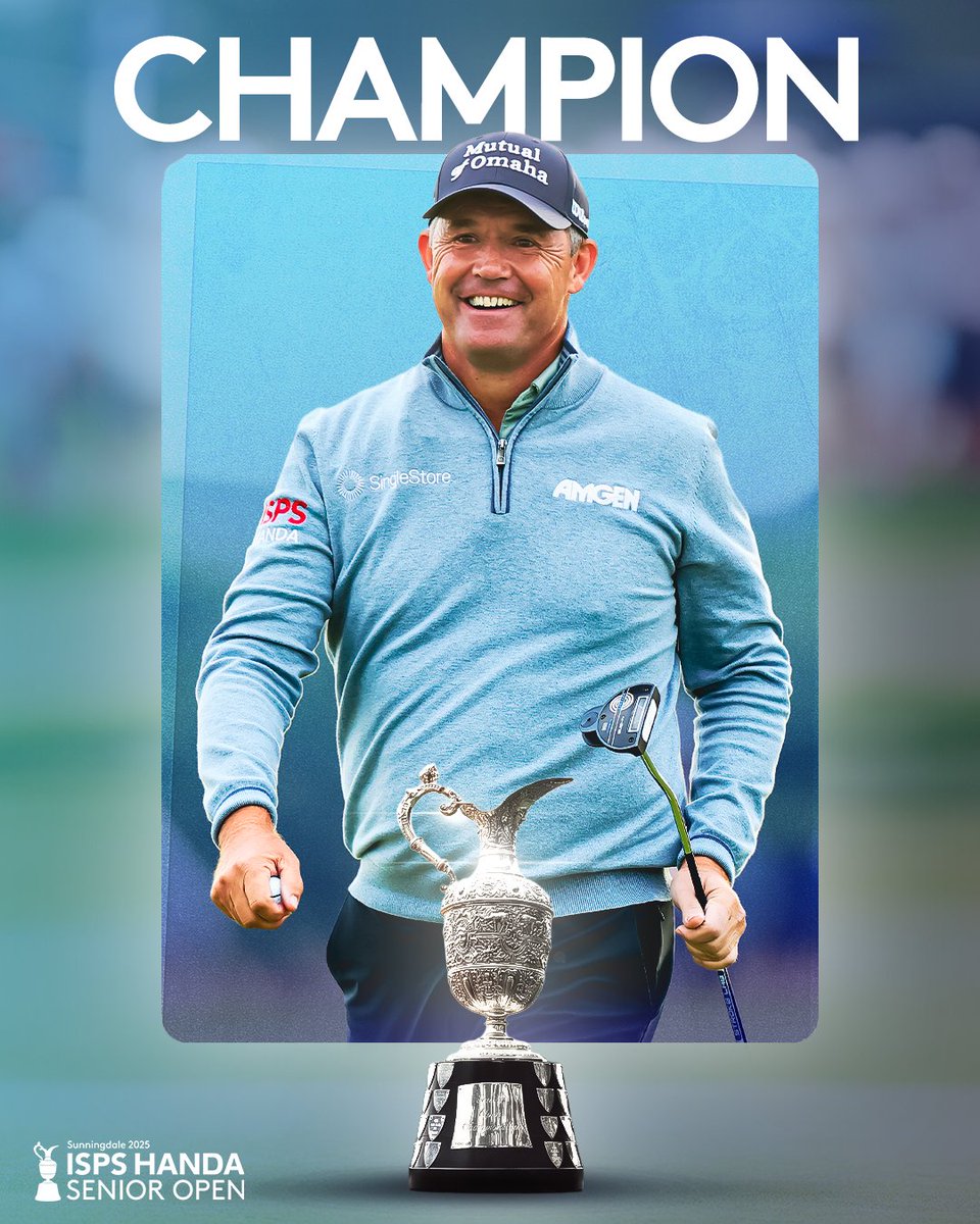 Pádraig Harrington wins the 2025 ISPS HANDA Senior Open!

His second Senior Major of the year 🏆🏆

#SeniorOpen