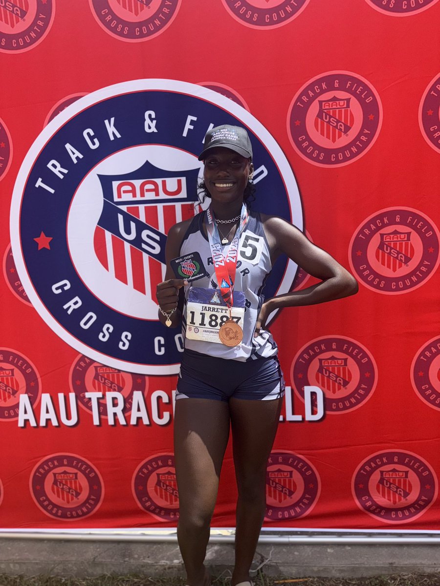 London Jarrett went to battle for two grueling days in the AAU NATIONAL 15-16 girls Heptathlon! She finished an All-American! 5th place with a new overall PR 4047! Way to be a WARRIOR! <a href="/Ljarrett2027/">London Jarrett</a>