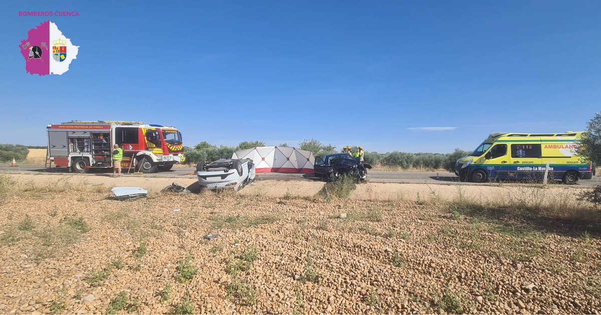 Bomberos Diputación de Cuenca (@bomberosdcuenca) on Twitter photo <a href="/BomberosDCuenca/">Bomberos Diputación de Cuenca</a> atendemos #accidente de tráfico entre dos vehículos en N-310 en el término municipal de #Sisante.
Trabajando con <a href="/sescamclm/">SESCAM</a> y <a href="/guardiacivil/">Guardia Civil</a> <a href="/BomberosDCuenca/">Bomberos Diputación de Cuenca</a> atendemos #accidente de tráfico entre dos vehículos en N-310 en el término municipal de #Sisante.
Trabajando con <a href="/sescamclm/">SESCAM</a> y <a href="/guardiacivil/">Guardia Civil</a>