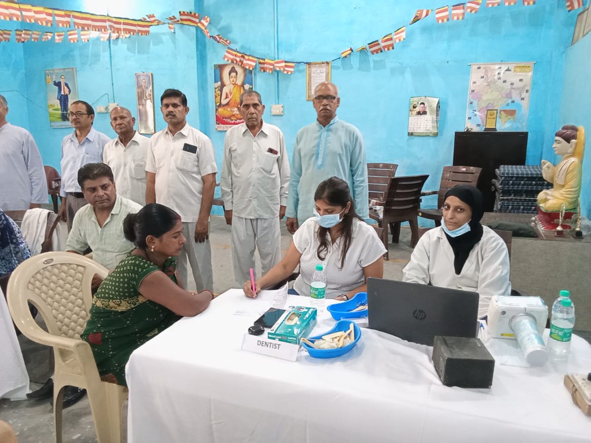 Pradeep16217665's tweet image. अष्टसील बुद्ध विहार भारत नगर गाजियाबाद में आज दिनांक 27/07/2025 चिकित्सा शिविर लगाया गया।