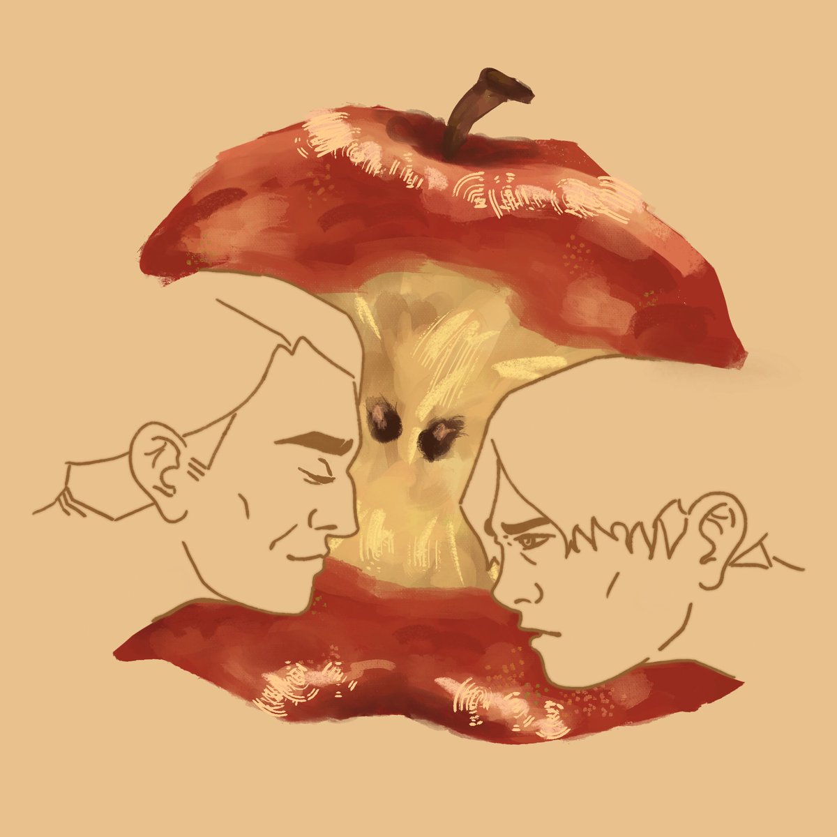 spoonerismetal's tweet image. an apple a day #eruri