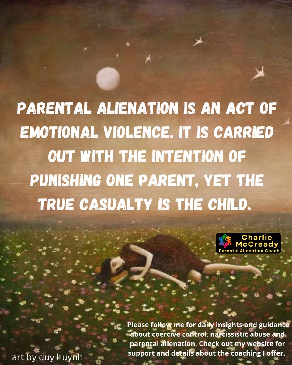A child caught in the middle of this conflict does not simply reject a parent—they are forced into an impossible position where survival means choosing sides. They are manipulated into believing that one parent is safe and the other is dangerous ... @charliemccready1 #custody