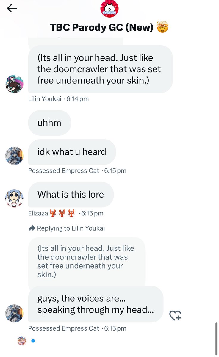 _Agent_690's tweet image. Lmao what the fuck is going on in the GC