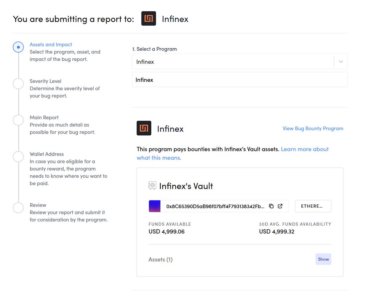 dankerwim's tweet image. did you know @infinex has a $1M maximum bug bounty, triaged by @immunefi
if you ever come across any critical bugs like visual interface issues, you can submit a detailed report to Immunefi where their development team will investigate and address the problem.
i just submitted…