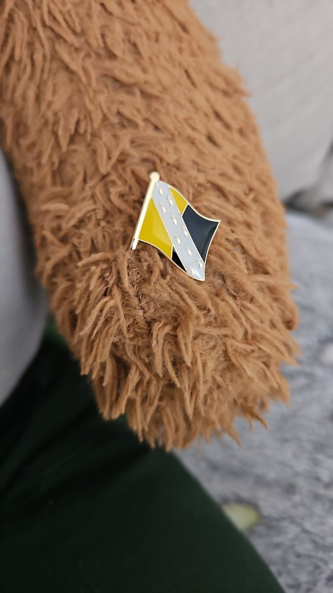 Happy #norfolkday everyone! We live just over the border in #Cambridgeshire but mom works in #Norfolk &amp; we spend a lot of our free time there! Are any of our friends local? &amp; look - this is the flag of Norfolk!
#bearswithjobs #countryside #rurallife #eastanglia #homelife