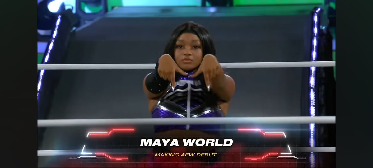 enricom961's tweet image. Last year today @ltsMayaWorld makes her debut on #AEWCollison 🥹❤️🥹