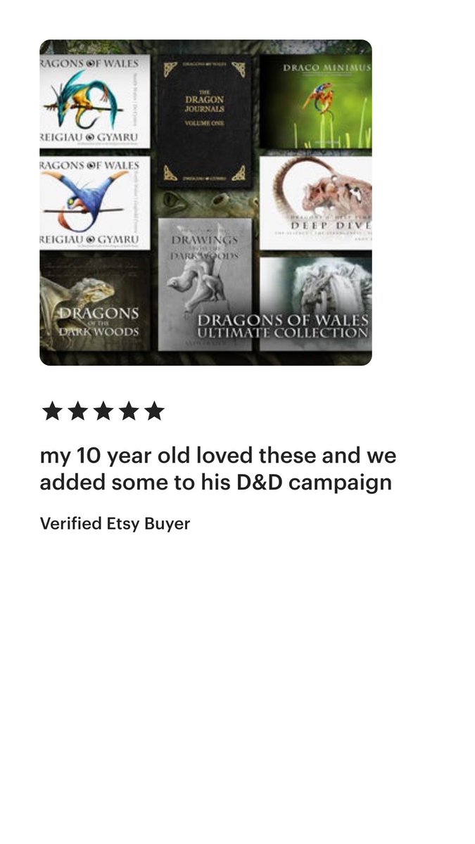 DragonsofWales 🇪🇺🏴 (@dragonsofwales) on Twitter photo Almost every week I hear about somebody new using my work in their DnD games. Today it was this kind reveiwer.
Two things:
1. I love hearing about stuff like this.
2. I feel like <a href="/Wizards_DnD/">Dungeons & Dragons</a> are missing out… 😉 Almost every week I hear about somebody new using my work in their DnD games. Today it was this kind reveiwer.
Two things:
1. I love hearing about stuff like this.
2. I feel like <a href="/Wizards_DnD/">Dungeons & Dragons</a> are missing out… 😉