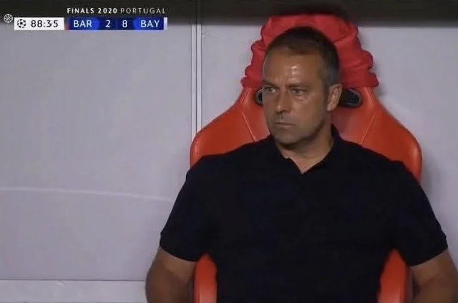 Cfclee55's tweet image. Still thinking how did Hansi flick really conceded 8 goals against Bayern Munich wtf.....