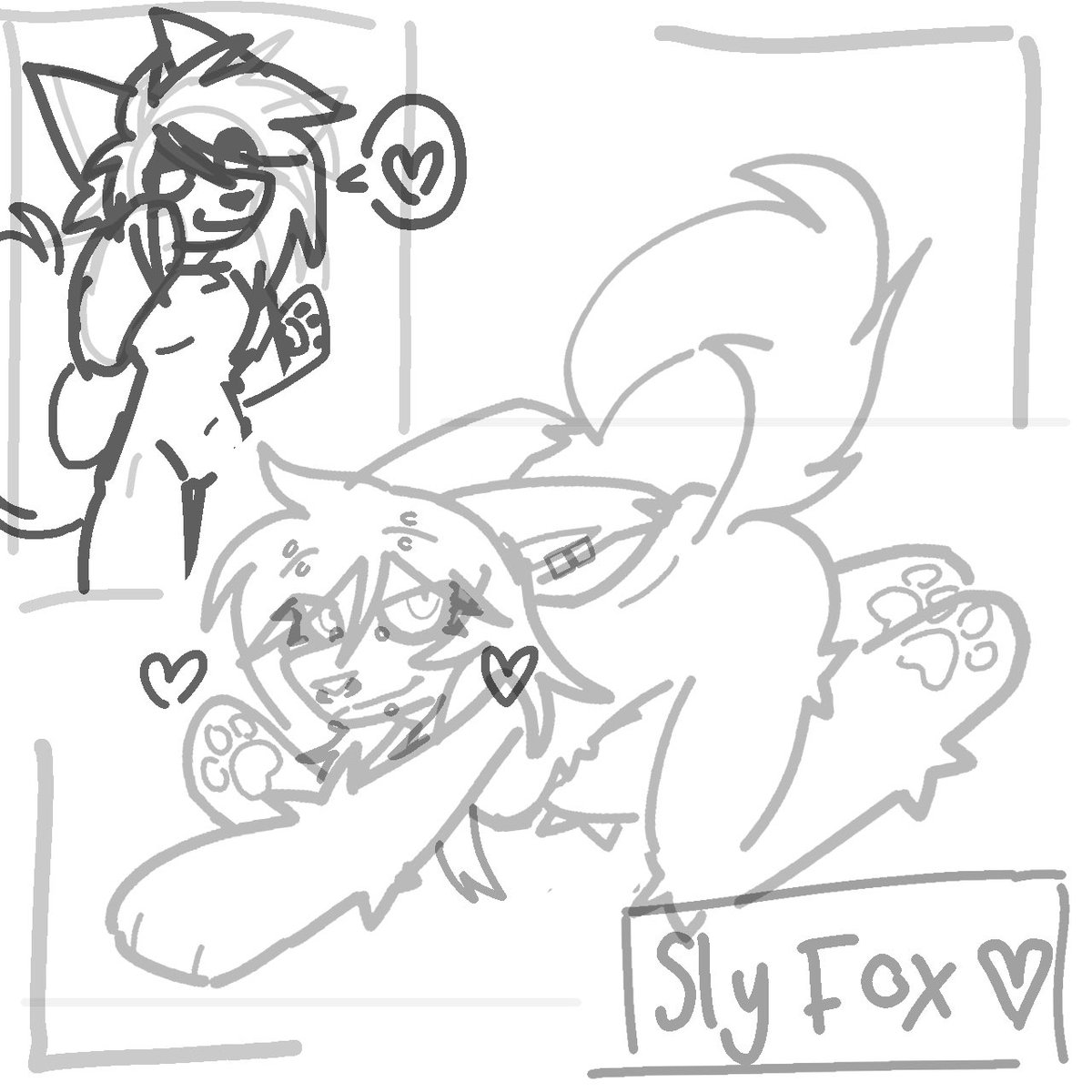 sunsceneflower's tweet image. working on a YCH, it’ll be £35, if anyone’s interested just shoot me a message :33
#ych #furryart
